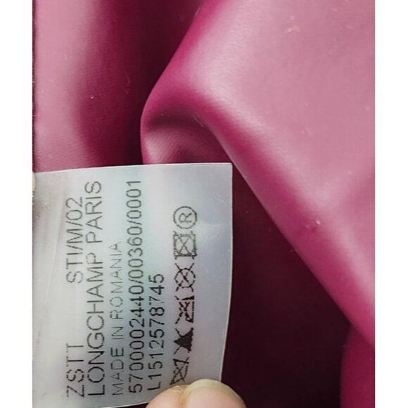 Longchamp Le Pliage Nylon Leather Burgundy S Neo Strap Shoulder Bag - Picture 12 of 16